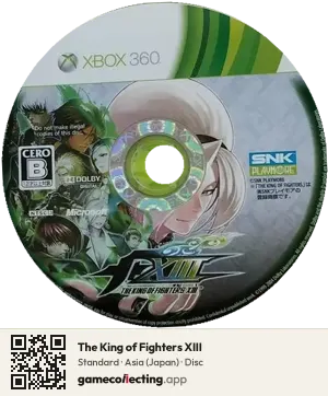 The King of Fighters XIII Xbox 360, Asia disc