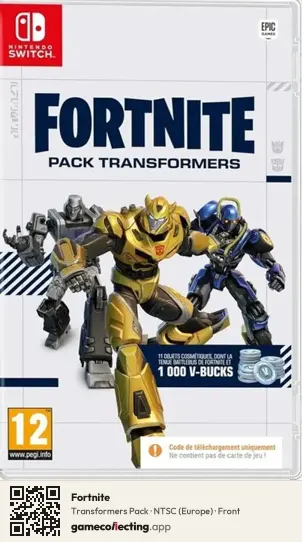 Fortnite Nintendo Switch, Europe box front
