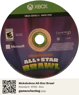 Nickelodeon All-Star Brawl Xbox Series X, NTSC disc