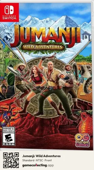 Jumanji: Wild Adventures Nintendo Switch, NTSC box front