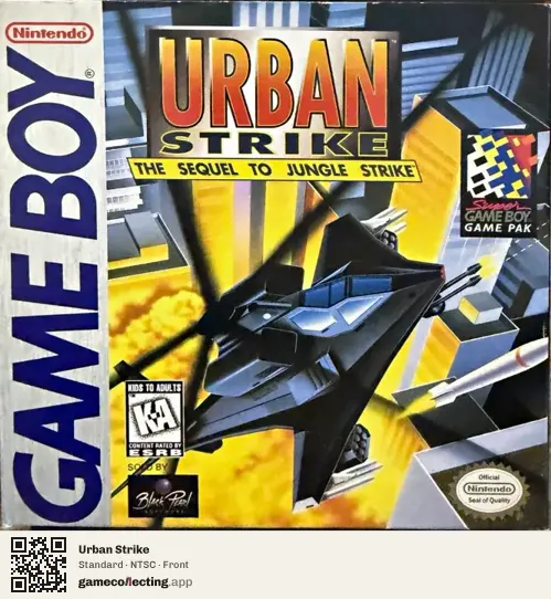 Urban Strike Game Boy, NTSC box front