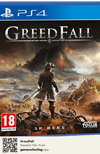 GreedFall PlayStation 4, PAL box front