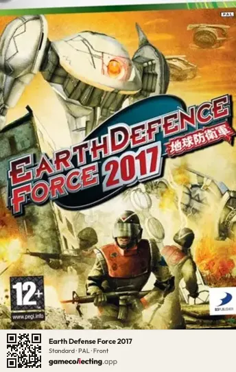 Earth Defense Force 2017 Xbox 360, PAL box front