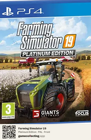 Farming Simulator 19 PlayStation 4, PAL box front