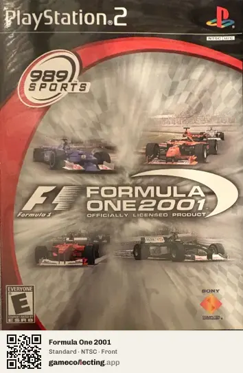 Formula One 2001 PlayStation 2, NTSC box front