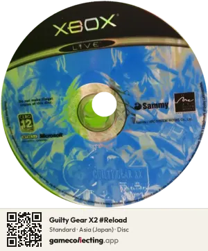 Guilty Gear X2 #Reload Xbox, Asia disc