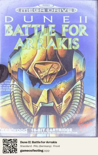 Dune II: Battle for Arrakis Sega Mega Drive / Genesis, Germany box front