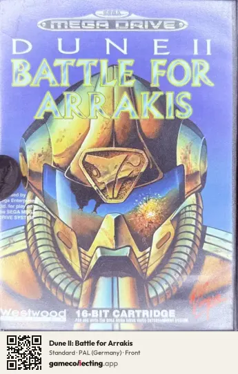 Dune II: Battle for Arrakis Sega Mega Drive / Genesis, Germany box front