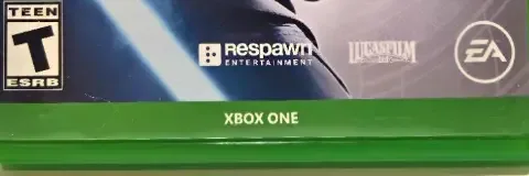 Star Wars Jedi: Fallen Order, the ESRB box on its front