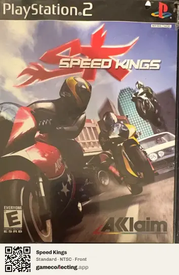 Speed Kings PlayStation 2, NTSC box front