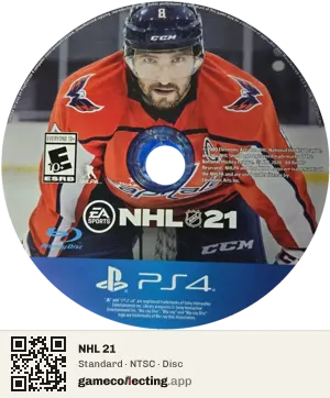 NHL 21 PlayStation 4, NTSC disc