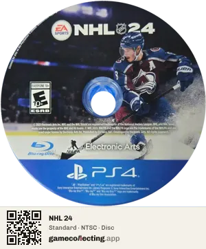NHL 24 PlayStation 4, NTSC disc