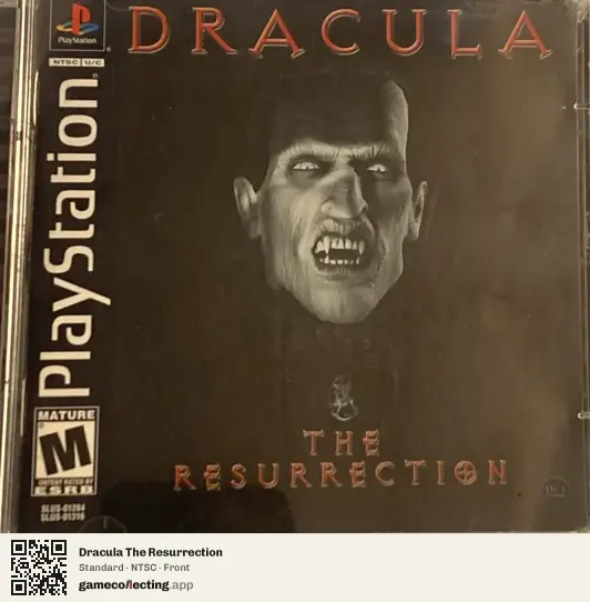 Dracula The Resurrection PlayStation, NTSC box front