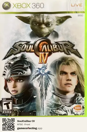 SoulCalibur IV Xbox 360, NTSC box front