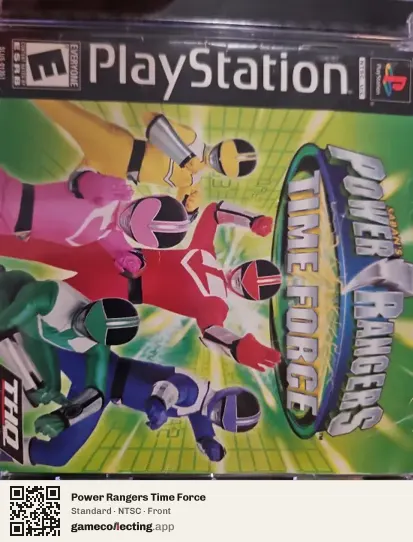 Power Rangers Time Force PlayStation, NTSC box front