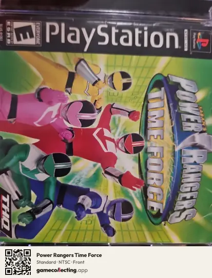 Power Rangers Time Force PlayStation, NTSC box front