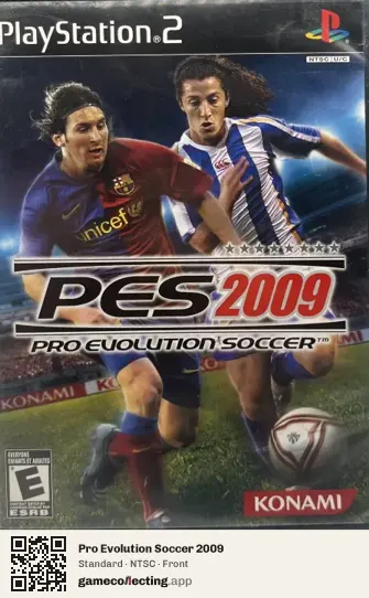 Pro Evolution Soccer 2009 PlayStation 2, NTSC box front