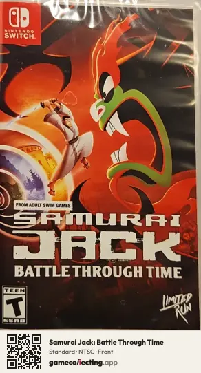 Samurai Jack: Battle Through Time Nintendo Switch, NTSC box front