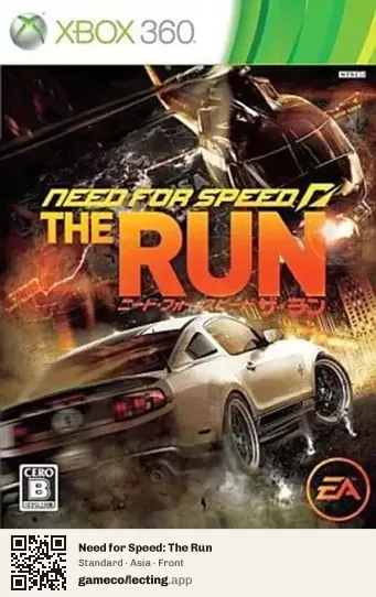 Need for Speed: The Run Xbox 360, Asia box front