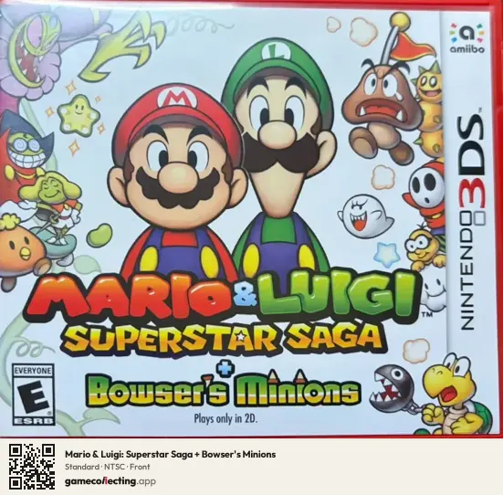 Mario & Luigi: Superstar Saga + Bowser's Minions Nintendo 3DS, NTSC box front