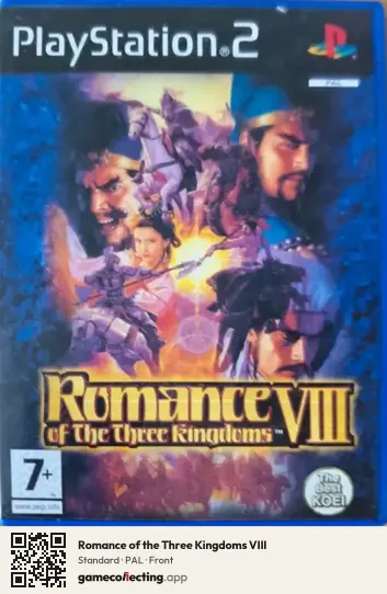 Romance of the Three Kingdoms VIII PlayStation 2, PAL box front