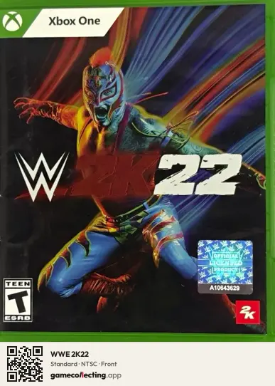 WWE 2K22 Xbox One, NTSC box front