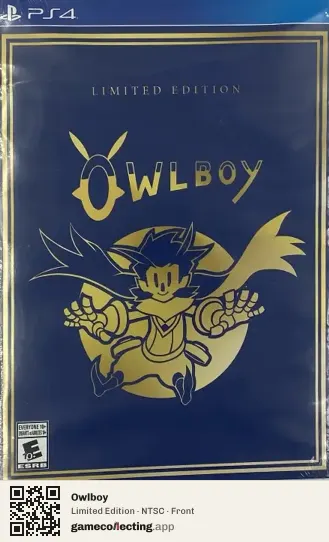 Owlboy PlayStation 4, NTSC box front