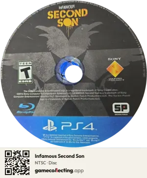 Infamous Second Son PlayStation 4, NTSC disc