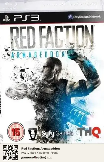 Red Faction: Armageddon PlayStation 3, United Kingdom box front