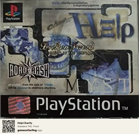 Help Charity PlayStation, PAL box front