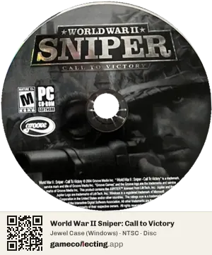 World War II Sniper: Call to Victory Computer, NTSC disc