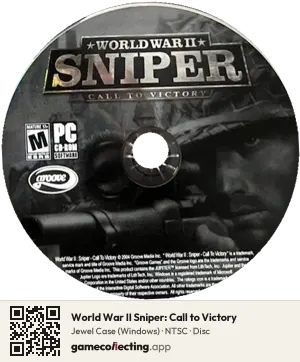 World War II Sniper: Call to Victory Computer, NTSC disc