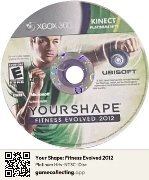 Your Shape: Fitness Evolved 2012 Xbox 360, NTSC disc