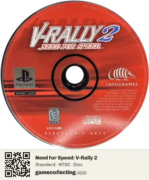 Need for Speed: V-Rally 2 PlayStation, NTSC disc