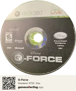 G-Force Xbox 360, NTSC disc