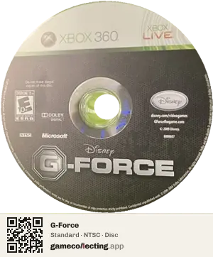 G-Force Xbox 360, NTSC disc