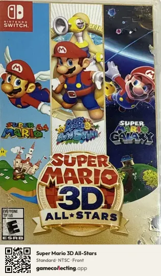 Super Mario 3D All-Stars Nintendo Switch, NTSC box front