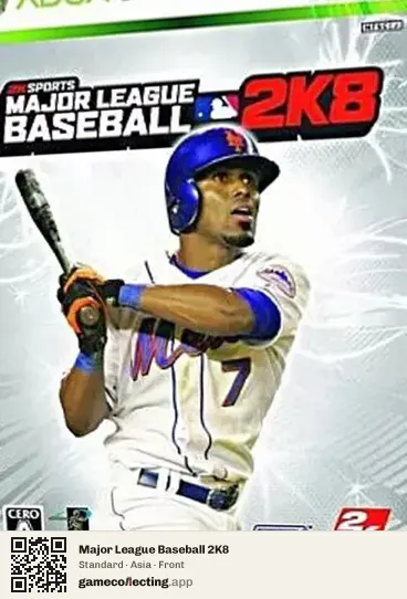 Major League Baseball 2K8 Xbox 360, Asia box front