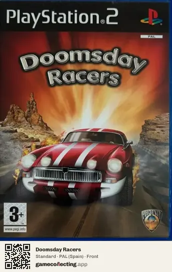 Doomsday Racers PlayStation 2, Spain box front
