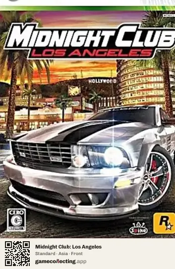 Midnight Club: Los Angeles Xbox 360, Asia box front
