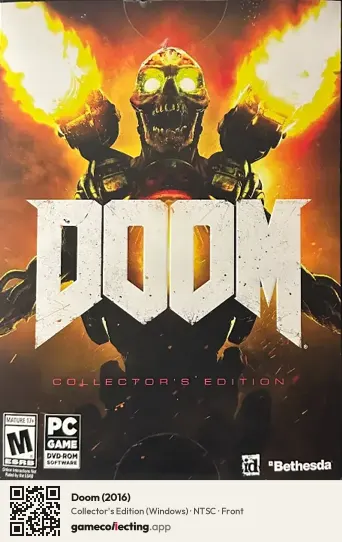 Doom (2016) Computer, NTSC box front