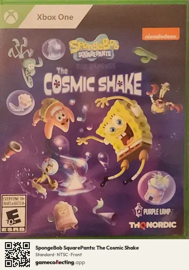 SpongeBob SquarePants: The Cosmic Shake Xbox One, NTSC box front