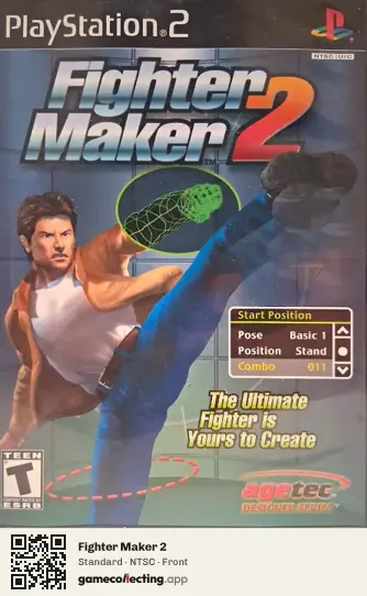 Fighter Maker 2 PlayStation 2, NTSC box front