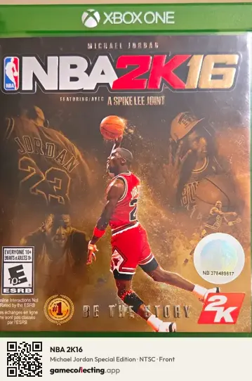 NBA 2K16 Xbox One, NTSC box front