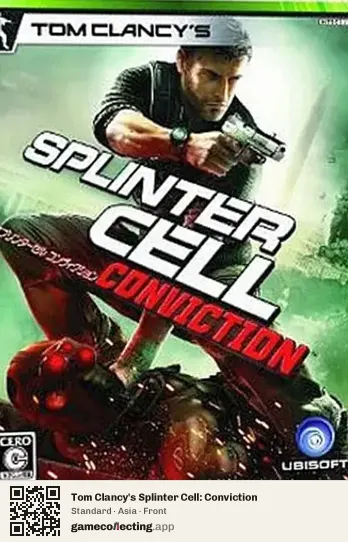 Tom Clancy's Splinter Cell: Conviction Xbox 360, Asia box front