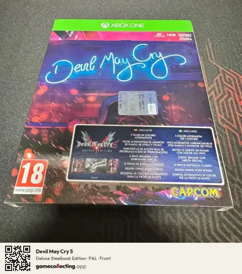 Devil May Cry 5 Xbox One, PAL box front