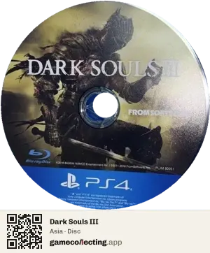 Dark Souls III PlayStation 4, Asia disc