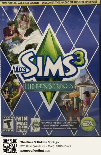 The Sims 3: Hidden Springs Computer, NTSC box front