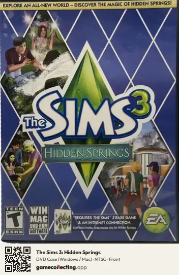 The Sims 3: Hidden Springs Computer, NTSC box front