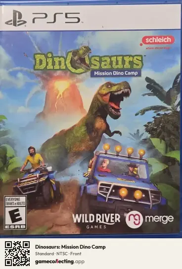 Dinosaurs: Mission Dino Camp PlayStation 5, NTSC box front